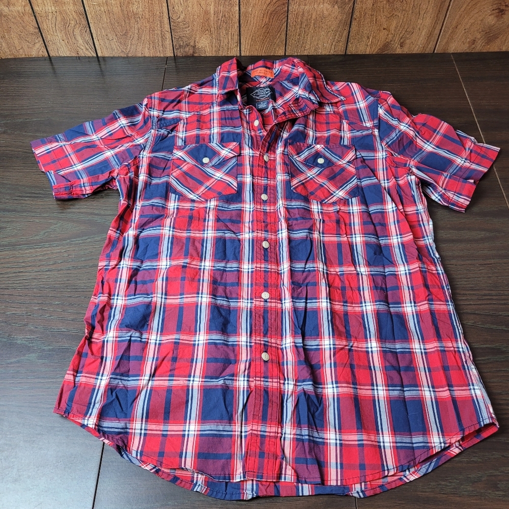 St John's Bay Mens Plaid button up Shirt